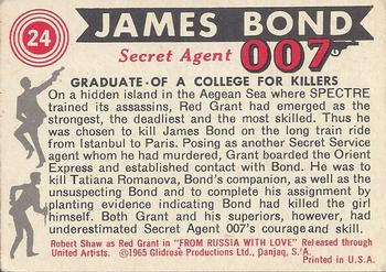 1965 Philadelphia James Bond #24 Graduate Of A College For Killers Back