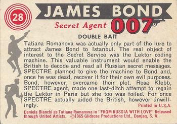 1965 Philadelphia James Bond #28 Double Bait Back