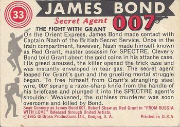 1965 Philadelphia James Bond #33 The Fight With Grant Back