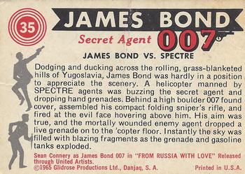 1965 Philadelphia James Bond #35 James Bond vs SPECTRE Back