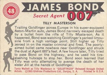 1965 Philadelphia James Bond #48 Tilly Masterson Back