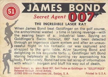 1965 Philadelphia James Bond #51 The Incredible Laser Ray Back