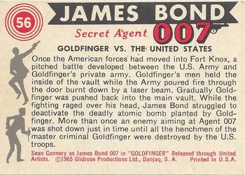 1965 Philadelphia James Bond #56 Goldfinger vs. The United States Back