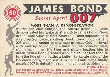 1965 Philadelphia James Bond #60 More Than A Demonstration Back