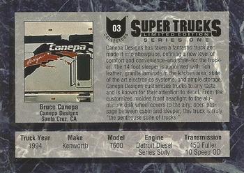 1994 CAT Scale Super Trucks Limited Edition Series One #03 1994 Kenworth Back