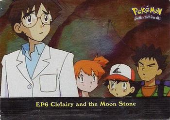 2000 Topps Pokemon TV Animation Edition Series 2 - Foil #EP6 Clefairy and the Moon Stone Front