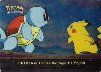 2000 Topps Pokemon TV Animation Edition Series 2 - Foil #EP12 Here Comes the Squirtle Squad Front