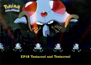 2000 Topps Pokemon TV Animation Edition Series 2 - Foil #EP18 Tentacool and Tentacruel Front