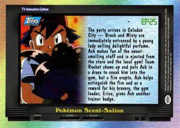 2000 Topps Pokemon TV Animation Edition Series 2 - Foil #EP25 Pokémon Scent-Sation Back