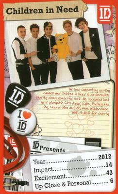 2013 Top Trumps One Direction The Journey So Far #NNO Children In Need Front