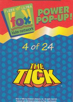 1995 Ultra Fox Kids Network - Power Pop-Ups #4of24 Crusading Chameleon Back