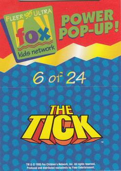 1995 Ultra Fox Kids Network - Power Pop-Ups #6of24 Die Fledermaus Back