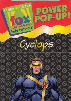 1995 Ultra Fox Kids Network - Power Pop-Ups #17 Cyclops Front