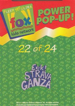 1995 Ultra Fox Kids Network - Power Pop-Ups #22of24 Check Up Back
