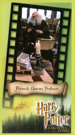 2001 Wizards Harry Potter and the Sorcerer's Stone #12 Flitwick, Charms Professor Front