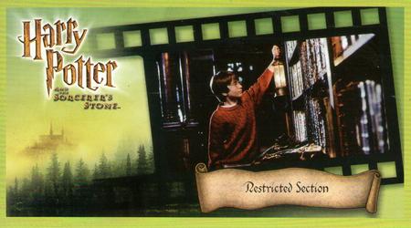 2001 Wizards Harry Potter and the Sorcerer's Stone #33 Restricted Section Front