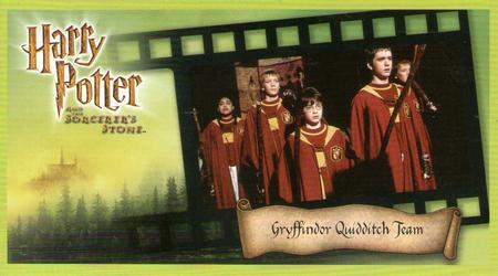 2001 Wizards Harry Potter and the Sorcerer's Stone #52 Gryffindor Quidditch Team Front