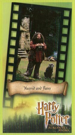2001 Wizards Harry Potter and the Sorcerer's Stone #53 Hagrid and Fang Front