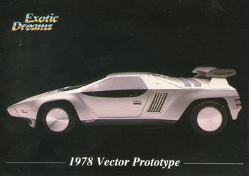 1992 All Sports Marketing Exotic Dreams #55 1978 Vector Prototype Front
