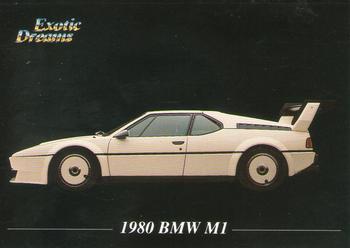 1992 All Sports Marketing Exotic Dreams #59 1980 BMW M1 Front