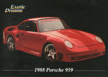 1992 All Sports Marketing Exotic Dreams #66 1988 Porsche 959 Front