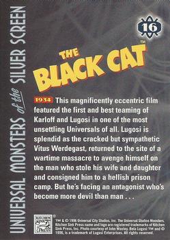 1996 Kitchen Sink Press Universal Monsters of the Silver Screen #16 The Black Cat                                     1934 Back