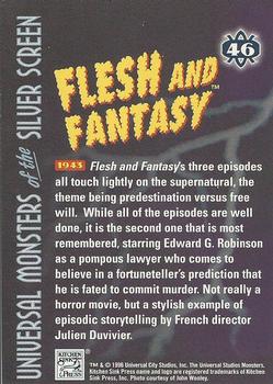 1996 Kitchen Sink Press Universal Monsters of the Silver Screen #46 Flesh and Fantasy                                 1943 Back