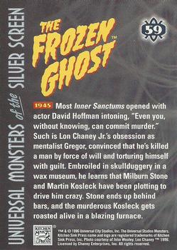 1996 Kitchen Sink Press Universal Monsters of the Silver Screen #59 The Frozen Ghost                                  1945 Back