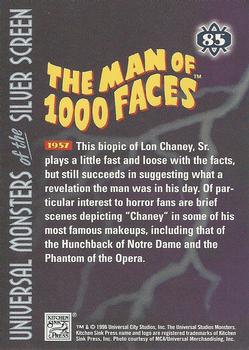 1996 Kitchen Sink Press Universal Monsters of the Silver Screen #85 The Man of 1000 Faces                             1957 Back