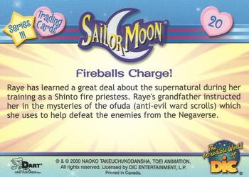 2000 Dart Sailor Moon Series 3 #20 Fireballs Charge! Back