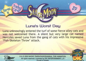 2000 Dart Sailor Moon Series 3 #37 Luna's Worst Day Back