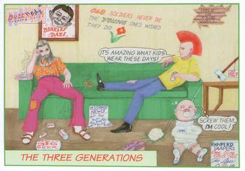 1993 Butthedz Spoofy Tunes #32 The Three Generations Front