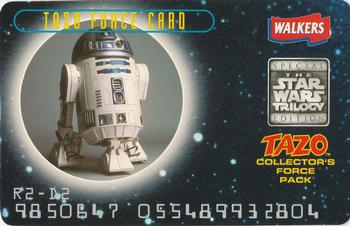 1996 Walkers Star Wars Trilogy Special Edition Tazo's - Tazo Force Cards #NNO R2-D2 Front