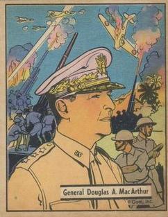 1942 War Gum (R164) #11 General Douglas A. MacArthur Front