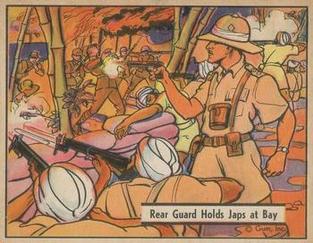1942 War Gum (R164) #12 Rear Guard holds Japs at Bay Front