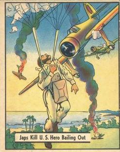 1942 War Gum (R164) #37 Japs Kill U.S. Hero Bailing Out Front