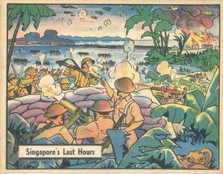 1942 War Gum (R164) #48 Singapore's Last Hours Front