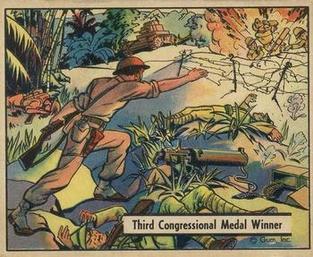 1942 War Gum (R164) #54 Third Congressional Medal Winner Front