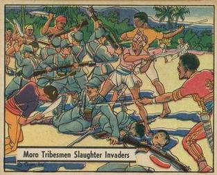 1942 War Gum (R164) #56 Moro Tribesmen Slaughter Invaders Front
