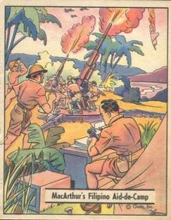 1942 War Gum (R164) #80 MacArthur's Filipino Aide-De-Camp Front