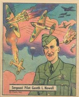 1942 War Gum (R164) #103 Sergeant Gareth L. Nowell, British Ace Front