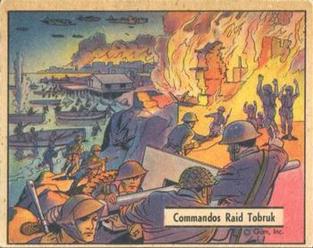 1942 War Gum (R164) #110 Commandos Raid Tobruch Front