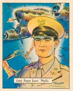 1942 War Gum (R164) #123 Lieutenant Paine Saves 