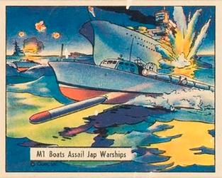 1942 War Gum (R164) #128 MT Boats Assail Jap Warships Front