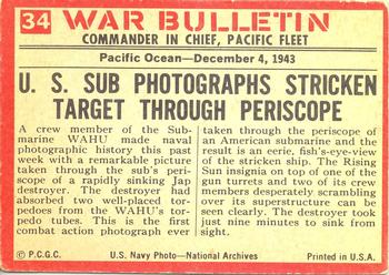 1965 Philadelphia Gum War Bulletin #34 One Less Jap Back