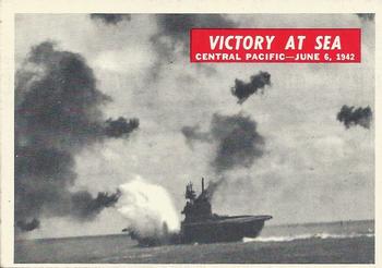 1965 Philadelphia Gum War Bulletin #11 Victory At Sea Front