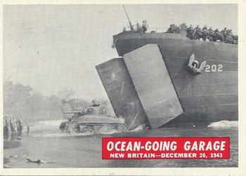 1965 Philadelphia Gum War Bulletin #35 Ocean-Going Garage Front