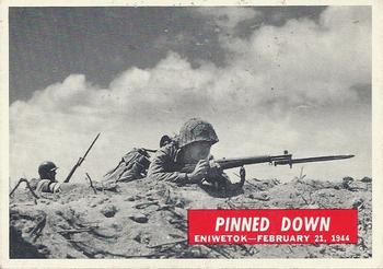 1965 Philadelphia Gum War Bulletin #36 Pinned Down Front