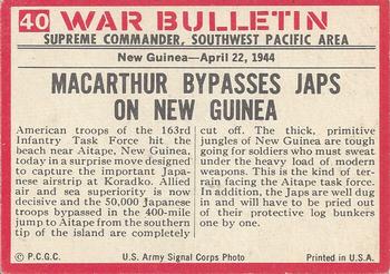 1965 Philadelphia Gum War Bulletin #40 Leapfrog Landing Back