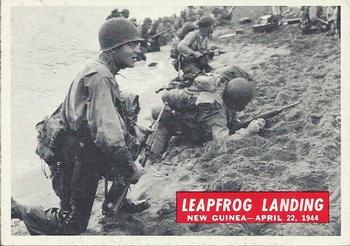 1965 Philadelphia Gum War Bulletin #40 Leapfrog Landing Front